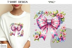 Silk Easter Bow|Cute Easter T Shirt Sublimation Product Image 1