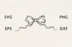 Vintage Bow SVG Product Image 1