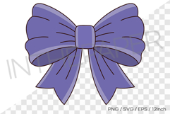 Blue volume bow PNG Clipart ribbon illustration EPS SVG Product Image 1