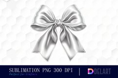 Bow and Silver Bow Watercolor Clipart Product Image 1