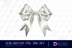 Bow and Silver Bow Watercolor Clipart Product Image 1