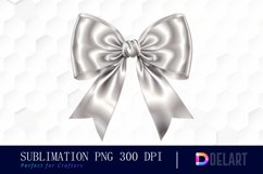 Bow and Silver Bow Sublimation PNG Clipart Product Image 1