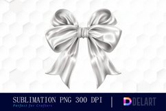 Bow and Silver Bow Sublimation PNG Clipart Product Image 1