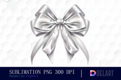 Bow and Silver Bow Sublimation PNG Clipart Product Image 1