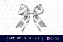 Bow and Silver Bow Watercolor Clipart Product Image 1