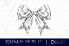 Bow and Silver Bow Sublimation PNG Clipart Product Image 1