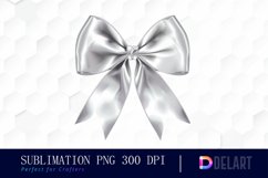 Bow and Silver Bow Sublimation PNG Clipart Product Image 1