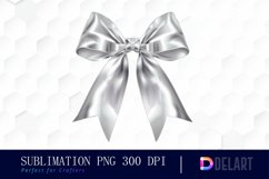 Bow and Silver Bow Sublimation PNG Clipart Product Image 1