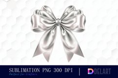 Bow and Silver Bow Sublimation PNG Clipart Product Image 1