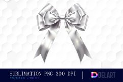 Bow and Silver Bow Sublimation PNG Clipart Product Image 1