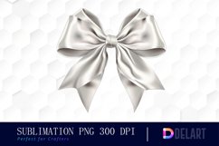 Bow and Silver Bow Watercolor Clipart Product Image 1