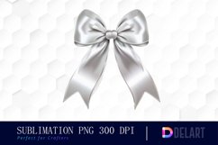 Bow and Silver Bow Watercolor Clipart Product Image 1