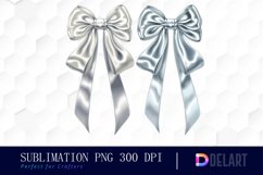 Bow and Silver Bow Sublimation PNG Clipart Product Image 1