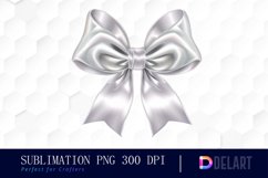 Bow and Silver Bow Sublimation PNG Clipart Product Image 1