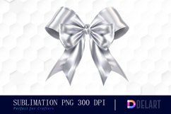 Bow and Silver Bow Watercolor Clipart Product Image 1
