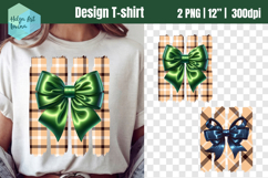 Bow Sublimation T-shirt, Brush Stroke PNG Product Image 1