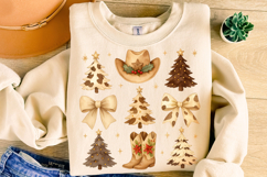 Howdy Christmas PNG, Merry Christmas PNG, Western Christmas Product Image 5