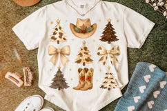 Howdy Christmas PNG, Merry Christmas PNG, Western Christmas Product Image 6