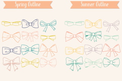 Color Hand Drawn Bows | Bow Tie illustration, Ribbon Fashion Product Image 8