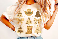 Howdy Christmas PNG, Merry Christmas PNG, Western Christmas Product Image 3