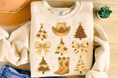 Howdy Christmas PNG, Merry Christmas PNG, Western Christmas Product Image 1