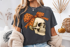 Halloween Skull PNG, Coquette Halloween PNG, Spooky PNG Product Image 4