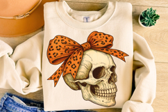 Halloween Skull PNG, Coquette Halloween PNG, Spooky PNG Product Image 5