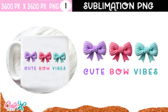 Bow Crochet valentine Sublimation