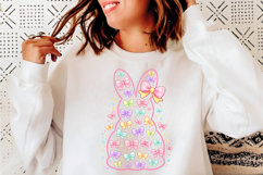 Bow Easter Bunny png, Coquette Easter png,Easter Product Image 3