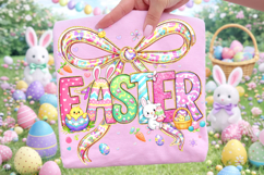 Coquette Bow Easter PNG, Happy Easter PNG, Easter Preppy PNG Product Image 3