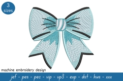 Bow Embroidery Design - Machine Embroidery Product Image 1