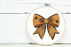 Halloween Bow Embroidery Design - Machine Embroidery Product Image 3
