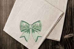 Floral Bow Embroidery Design - Machine Embroidery Product Image 4