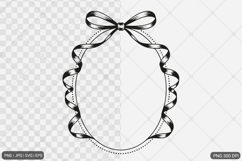 Bow Frame SVG PNG Product Image 1