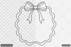 Bow Frame SVG PNG Bundle Product Image 12