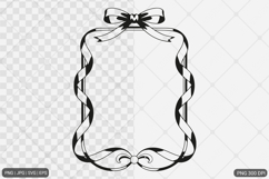 Bow Frame SVG PNG Product Image 1