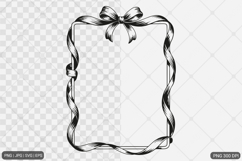 Bow Frame SVG PNG Product Image 1