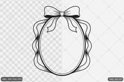 Bow Frame SVG PNG Bundle Product Image 8