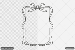 Bow Frame SVG PNG Bundle Product Image 9