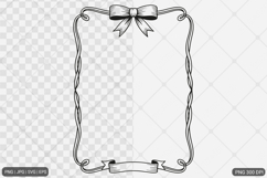 Bow Frame SVG PNG Product Image 1