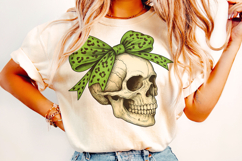 Halloween Coquette Bow PNG, Halloween Skull PNG, Spooky PNG Product Image 2