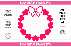 Frame SVG | Bow Frame SVG | Heart Frame Product Image 1