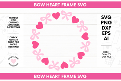 Frame SVG | Bow Frame SVG | Heart Frame Product Image 1