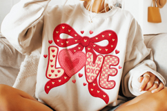 Love PNG, Valentine's Day PNG, Patchwork Valentine, Coquette Product Image 2