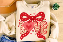 Love PNG, Valentine's Day PNG, Patchwork Valentine, Coquette Product Image 4
