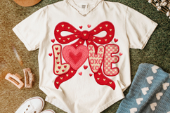 Love PNG, Valentine's Day PNG, Patchwork Valentine, Coquette Product Image 5