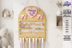 Baby Bow Holder Laser Cut | Hair Accessory Organizer SVG Product Image 1