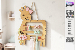 Baby Bow Holder Laser Cut | Hair Accessory Organizer SVG Product Image 3