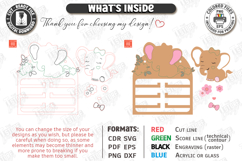 Baby Bow Holder Laser Cut | Hair Accessory Organizer SVG Product Image 3