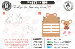 Baby Bow Holder Laser Cut | Hair Accessory Organizer SVG Product Image 3